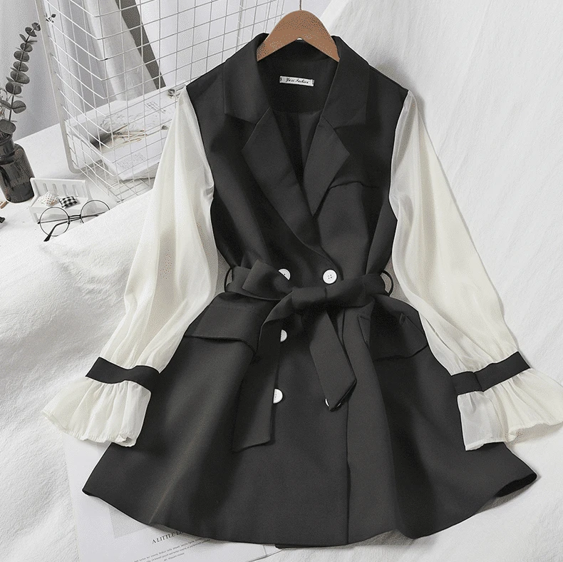 Robe Veste Mousseline Vintage élégante Pour Femme 5 Robe Veste Mousseline Vintage élégante Pour Femme – Image 5