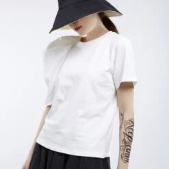 T-shirt Col Rond Et Manche Vintage Pour Femme 6 T-shirt Col Rond Et Manche Vintage Pour Femme -Vintage Soldes t shirt col rond et manche vintage pour femme 4