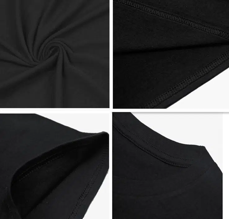 T-shirt Noir En Coton Imprimé Vintage Pour Homme 3 T-shirt Noir En Coton Imprimé Vintage Pour Homme – Image 3