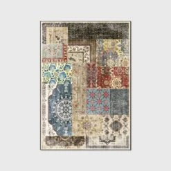 Tapis Patchwork Rétro -Vintage Soldes tapis patchwork retro 3