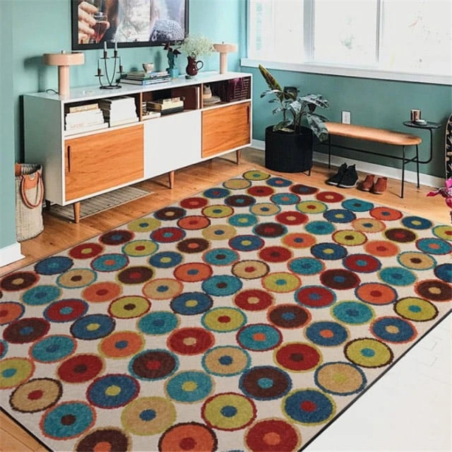 Tapis Vintage Circulaire Multicolore 3 Tapis Vintage Circulaire Multicolore – Image 3