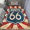 Tapis Vintage De Sol Route 66