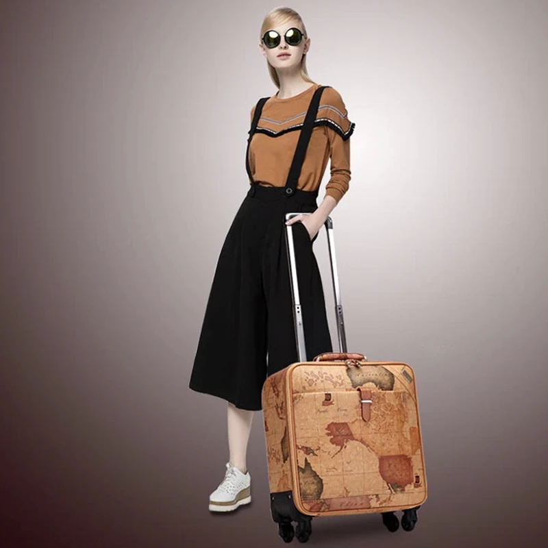 Valise Carte Du Monde Vintage 8 Valise Carte Du Monde Vintage – Image 8