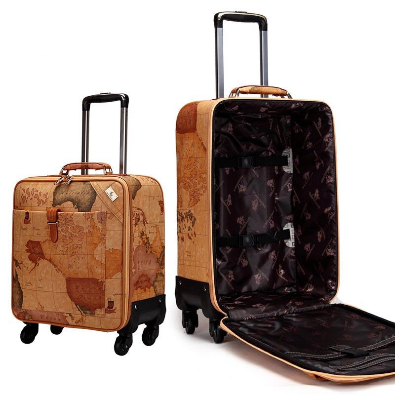 Valise Carte Du Monde Vintage 1 Valise Carte Du Monde Vintage