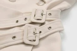 Veste Blazer Façon Trench-coat Vintage Pour Femme -Vintage Soldes veste blazer facon trench coat vintage pour femme 2