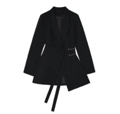 Veste Blazer Façon Trench-coat Vintage Pour Femme -Vintage Soldes veste blazer facon trench coat vintage pour femme