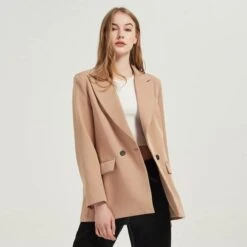 Veste Blazer Vintage Décontractée Pour Femmes -Vintage Soldes veste blazer vintage decontractee pour femmes 4
