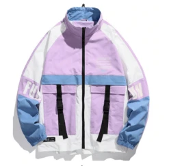 Veste Coupe-vent Type Bomber Vintage Pour Homme