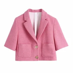Veste Courte Rose Bonbon