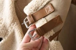 Veste De Motard En Daim Et Laine Vintage Beige Pour Femme 8 Veste De Motard En Daim Et Laine Vintage Beige Pour Femme -Vintage Soldes veste de motard en daim et laine vintage beige pour femme 2