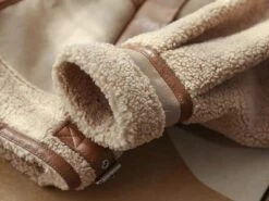 Veste De Motard En Daim Et Laine Vintage Beige Pour Femme 9 Veste De Motard En Daim Et Laine Vintage Beige Pour Femme -Vintage Soldes veste de motard en daim et laine vintage beige pour femme 2