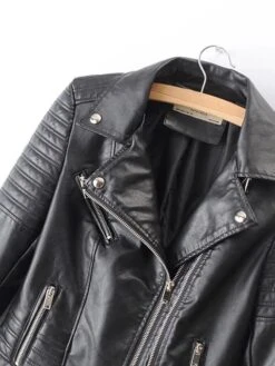 Veste De Moto En Faux Cuir Pour Femme 9 Veste De Moto En Faux Cuir Pour Femme -Vintage Soldes veste de moto en faux cuir pour femme