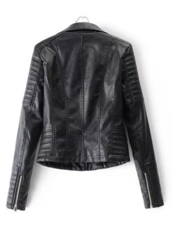 Veste De Moto En Faux Cuir Pour Femme 7 Veste De Moto En Faux Cuir Pour Femme -Vintage Soldes veste de moto en faux cuir pour femme 4