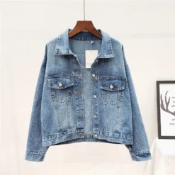 Veste En Jean Brodée Vintage Pour Femme -Vintage Soldes veste en jean brodee vintage pour femme 3