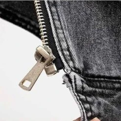 Veste En Jean Sans Manches Gris Vintage à Zip Pour Femme 10 Veste En Jean Sans Manches Gris Vintage à Zip Pour Femme -Vintage Soldes veste en jean sans manches gris vintage a zip pour femme 5