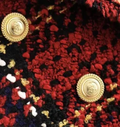 Veste Manteau Blazer En Tweed Vintage à Carreaux Pour Femme -Vintage Soldes veste manteau blazer en tweed vintage a carreaux pour femme 6 1