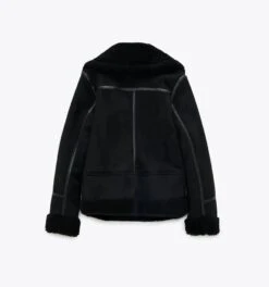 Veste Vintage De Moto En Imitation Daim Pour Femme -Vintage Soldes veste vintage de moto en imitation daim pour femme 3